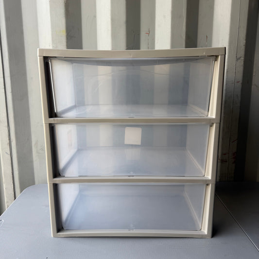 3 Drawer Wide Cart Spaceship Gray - Brightroom™