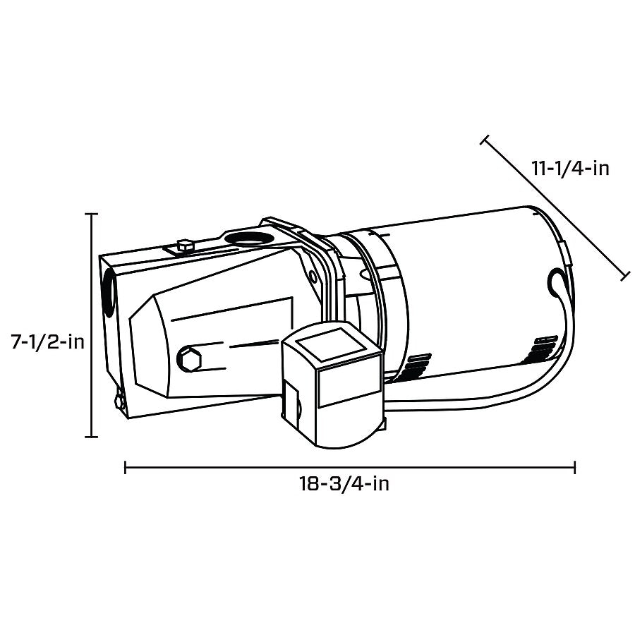 Utilitech 1/2-HP 115 and 230 -Volt 11-Gallon Cast Iron Shallow Well Jet Pump