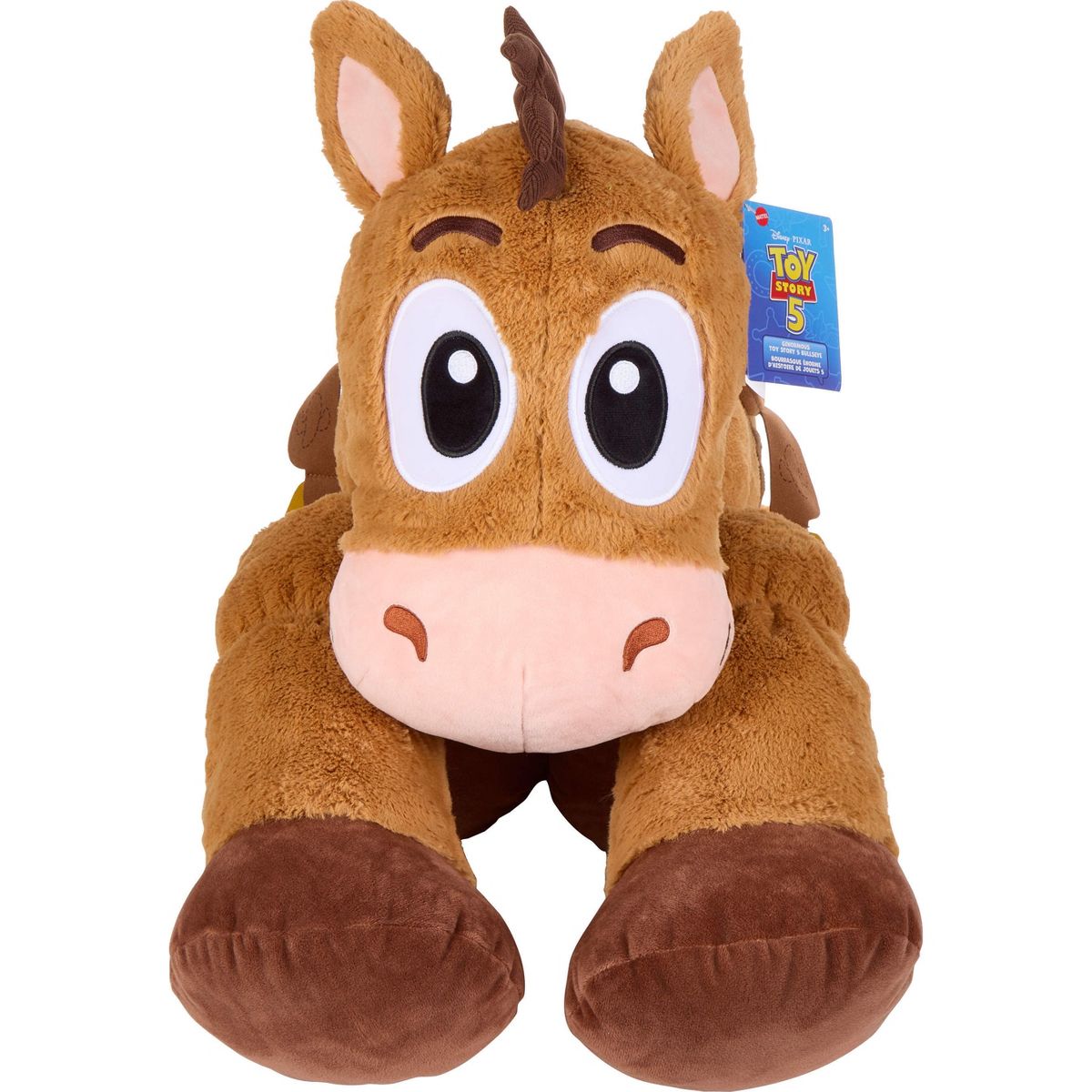 Disney and Pixar Toy Story 5 Ginormous Plush Toys, 24" Scale Bullseye Soft Doll Stuffed Animal