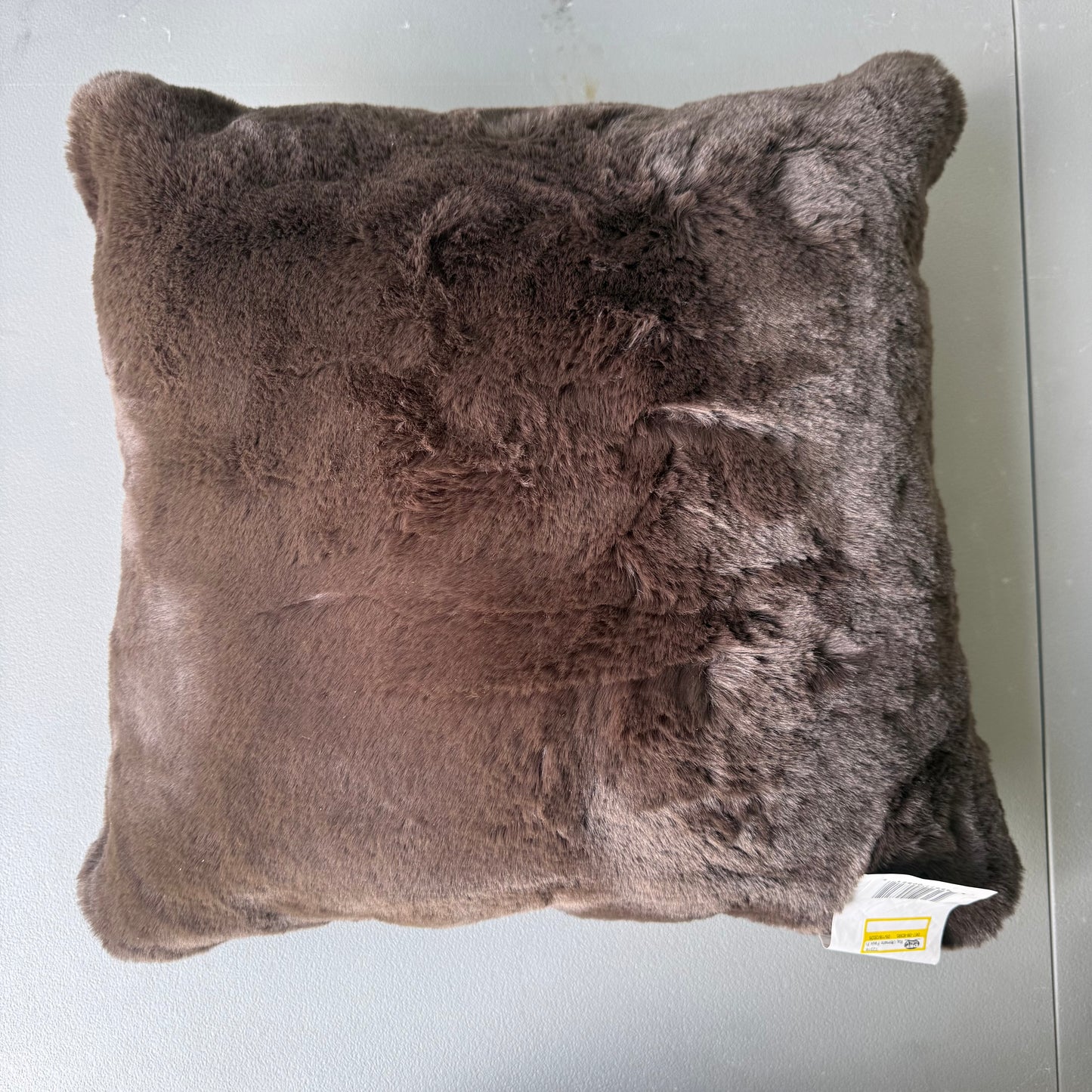 Raj Ultimate Faux Fur Throw Pillow Brown