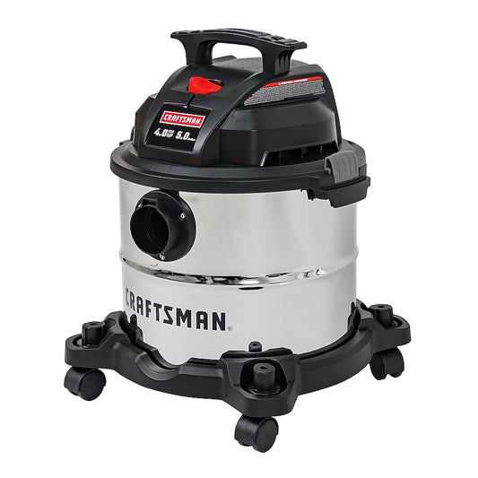 CRAFTSMAN 5-Gallon 4 HP Corded Wet/Dry Shop Vacuum with Accessories Included