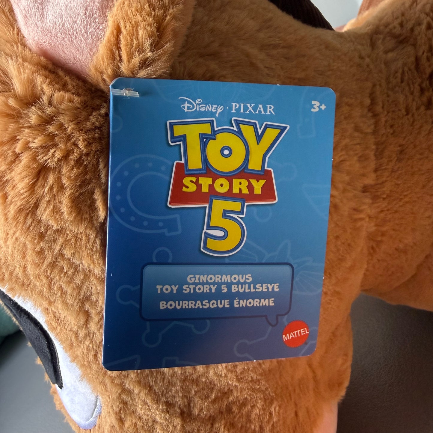 Disney and Pixar Toy Story 5 Ginormous Plush Toys, 24" Scale Bullseye Soft Doll Stuffed Animal