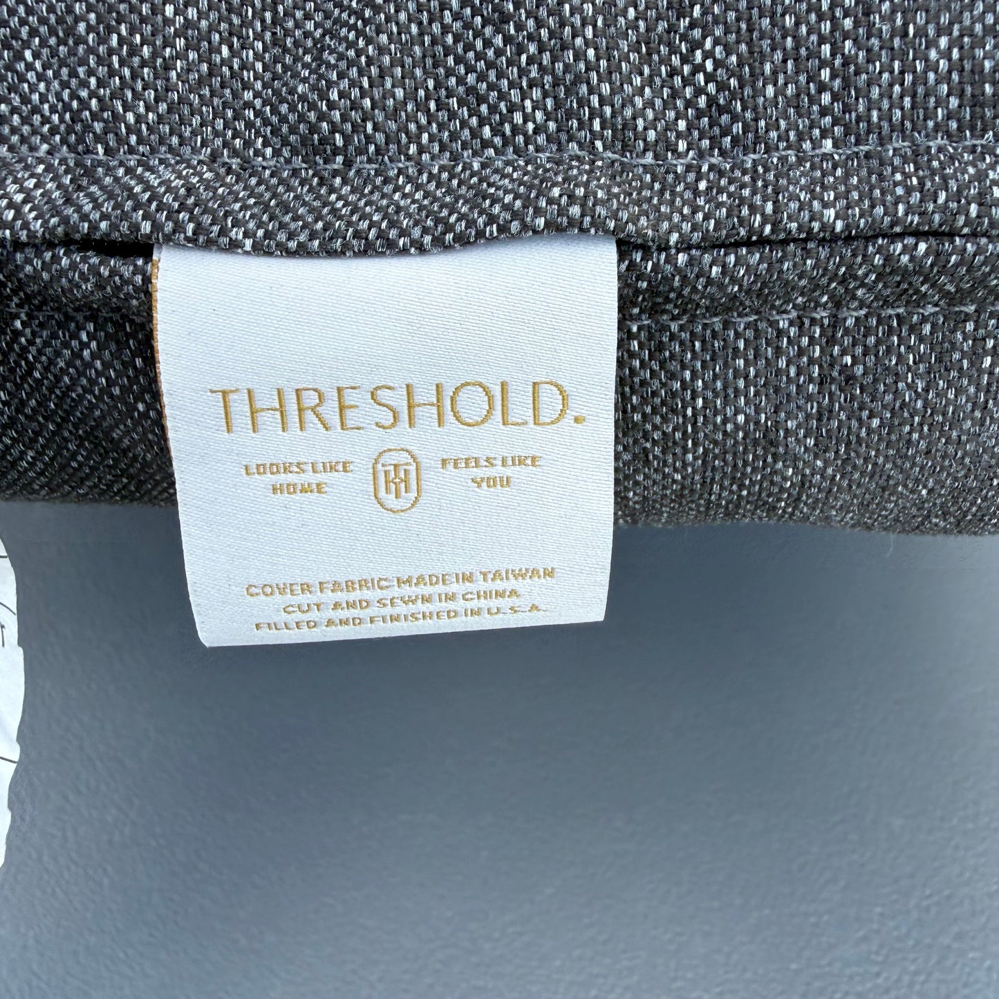 18”x20” Outdoor Chair Seat Cushion - Charcoal Gray - Threshold