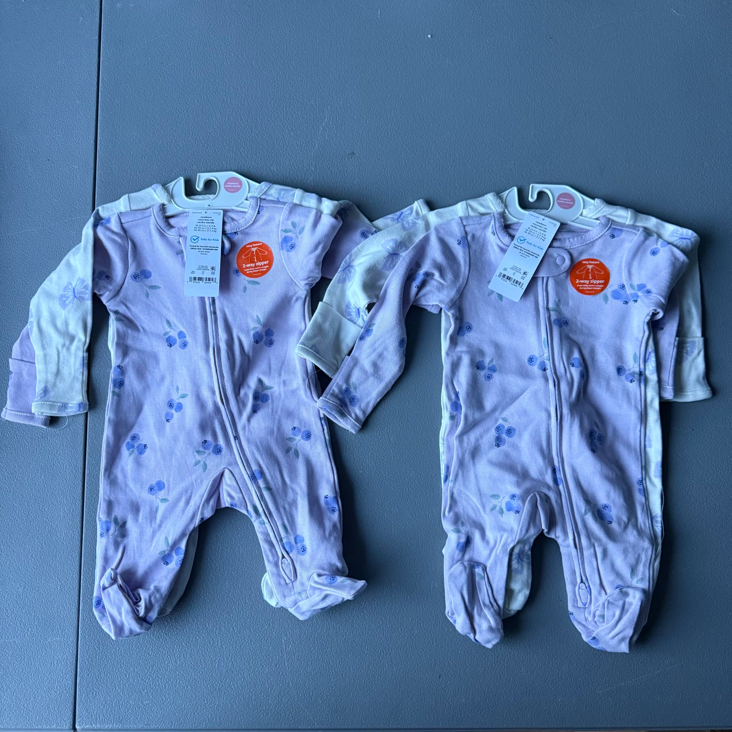 Carter's Just One You® Baby Girls' 4 Pack Floral Long Sleeve Sleep N' Play Footed Pajamas - Newborn