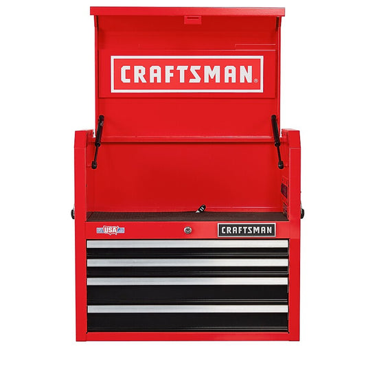 CRAFTSMAN 2000 Series 26.68-in W x 24.74-in H x 16.32-in D 4 -Drawer Steel Tool Chest (Red)