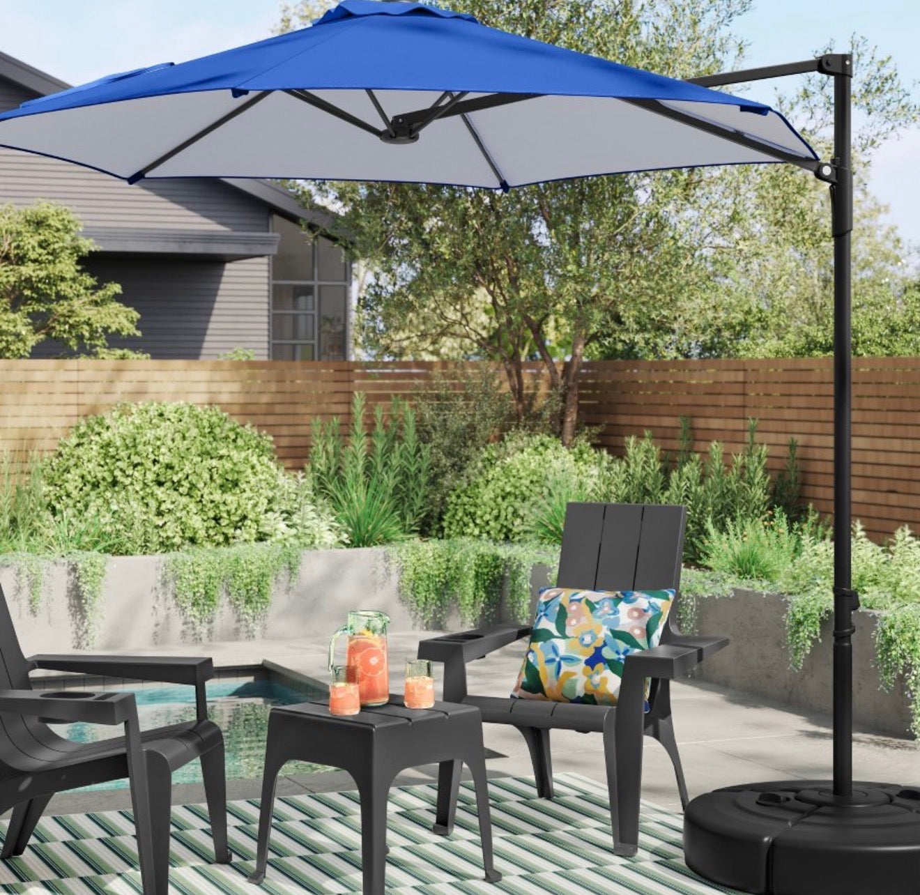 Set of 4 Resin Patio Accent Tables - Room Essentials™