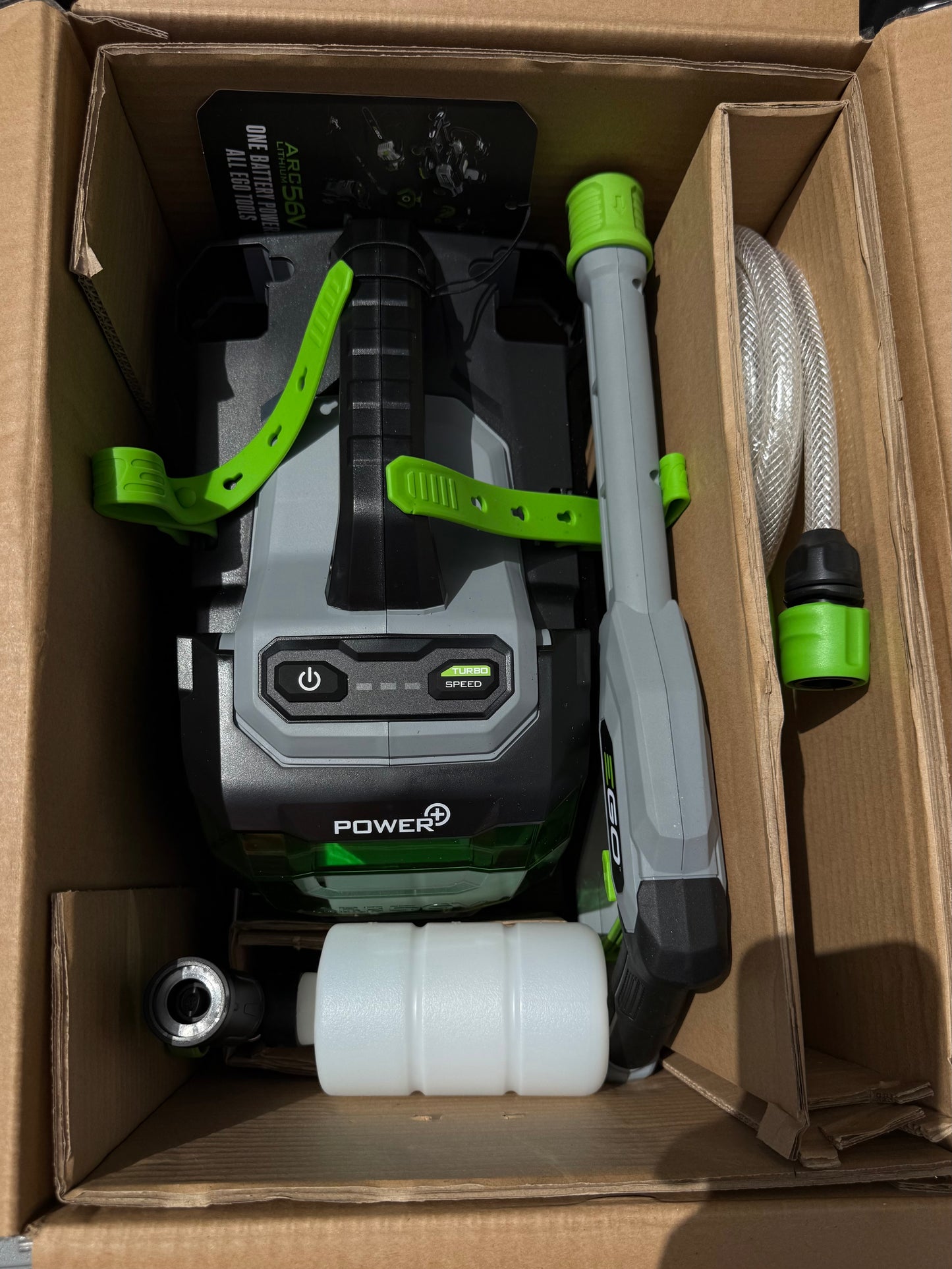 EGO POWER+ Compact 2100-PSI 1.2-GPM Cold Water Battery Pressure washer with 4 Spray Tips