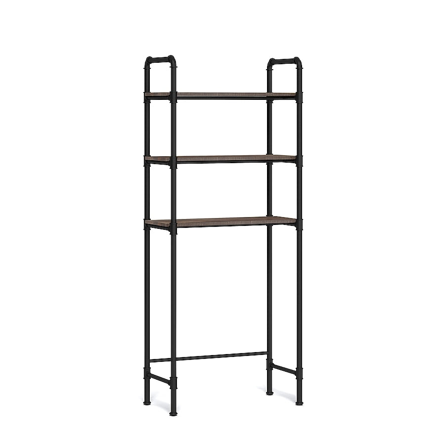 allen + roth 27-in x 64-in x 13-in Pewter