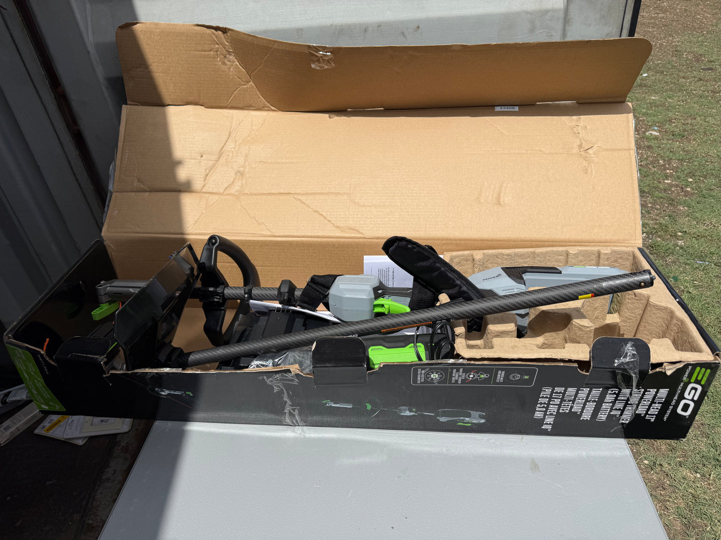 EGO POWER + POWERLOAD with LINE IQ 56-volt 16-in Telescopic Shaft Battery String Trimmer