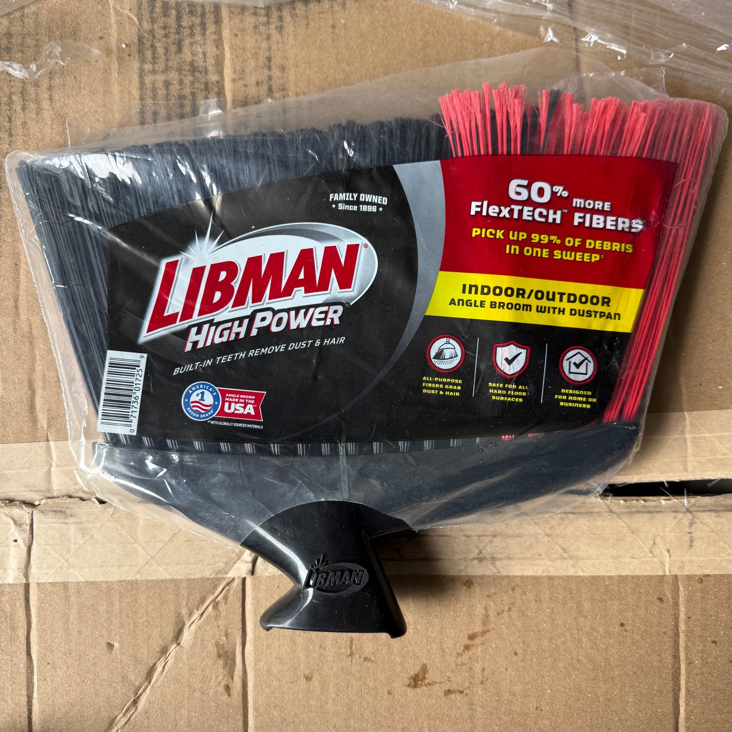 Libman 14-in Poly fiber Multi-surface Angle Broom Head