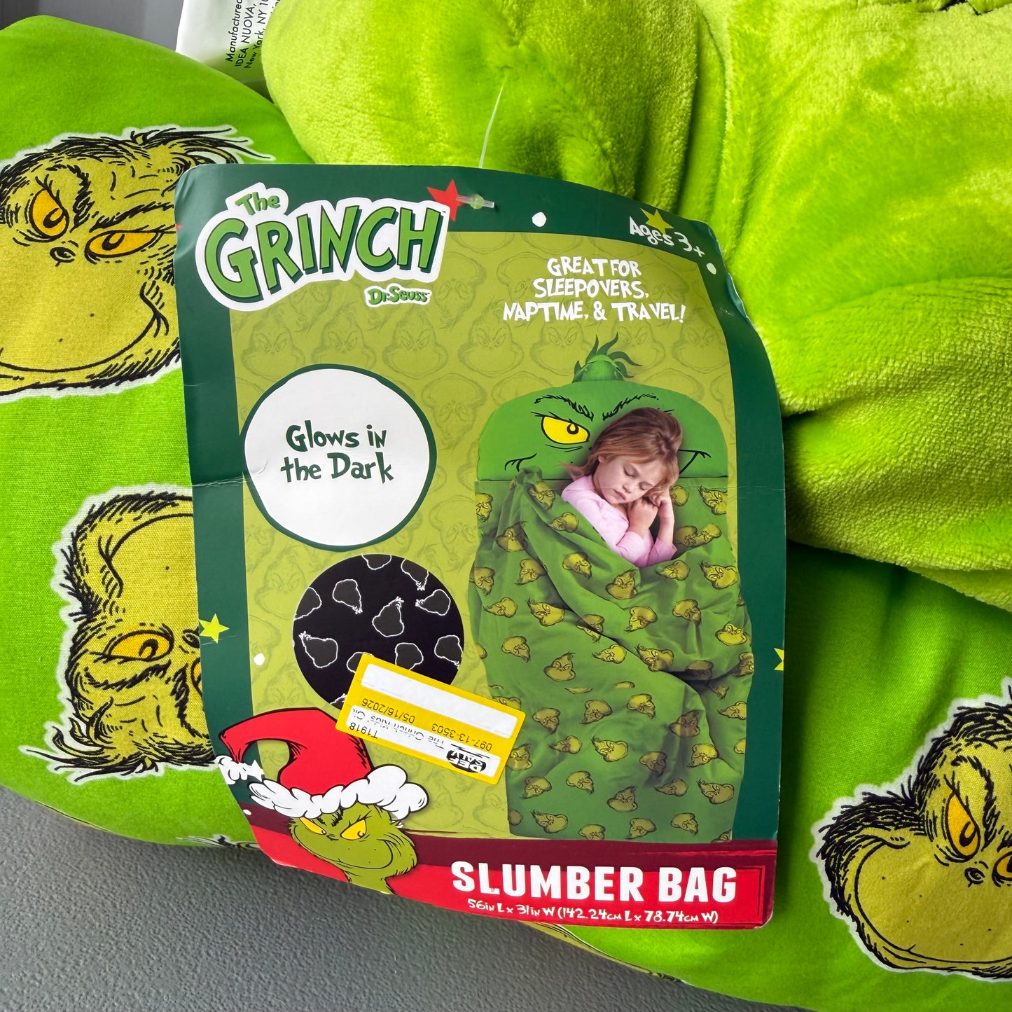 The Grinch Glow-in-the-Dark Kids' Slumber Bag