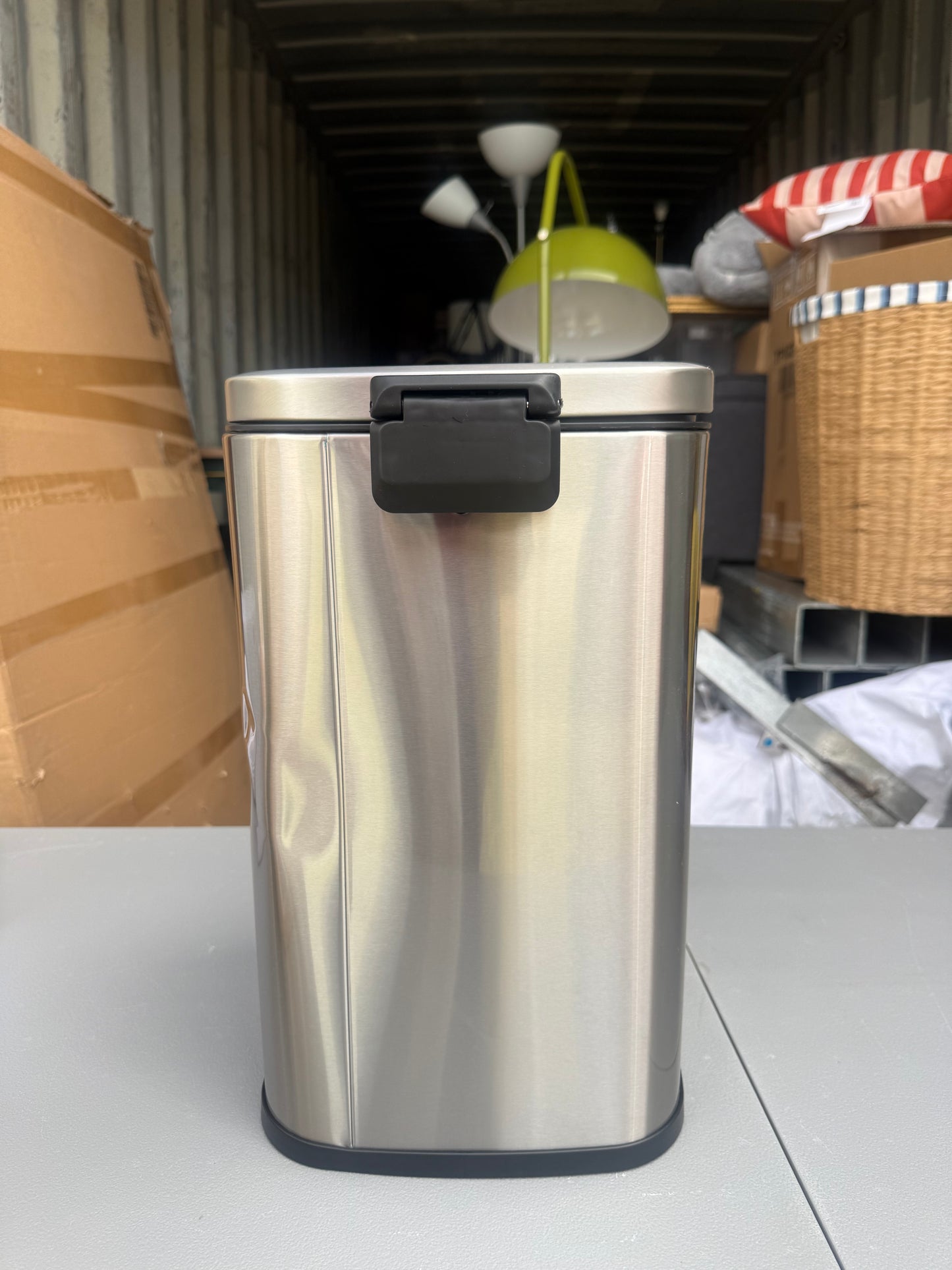 12L Soft Square Stainless Step Trash Can - Brightroom™