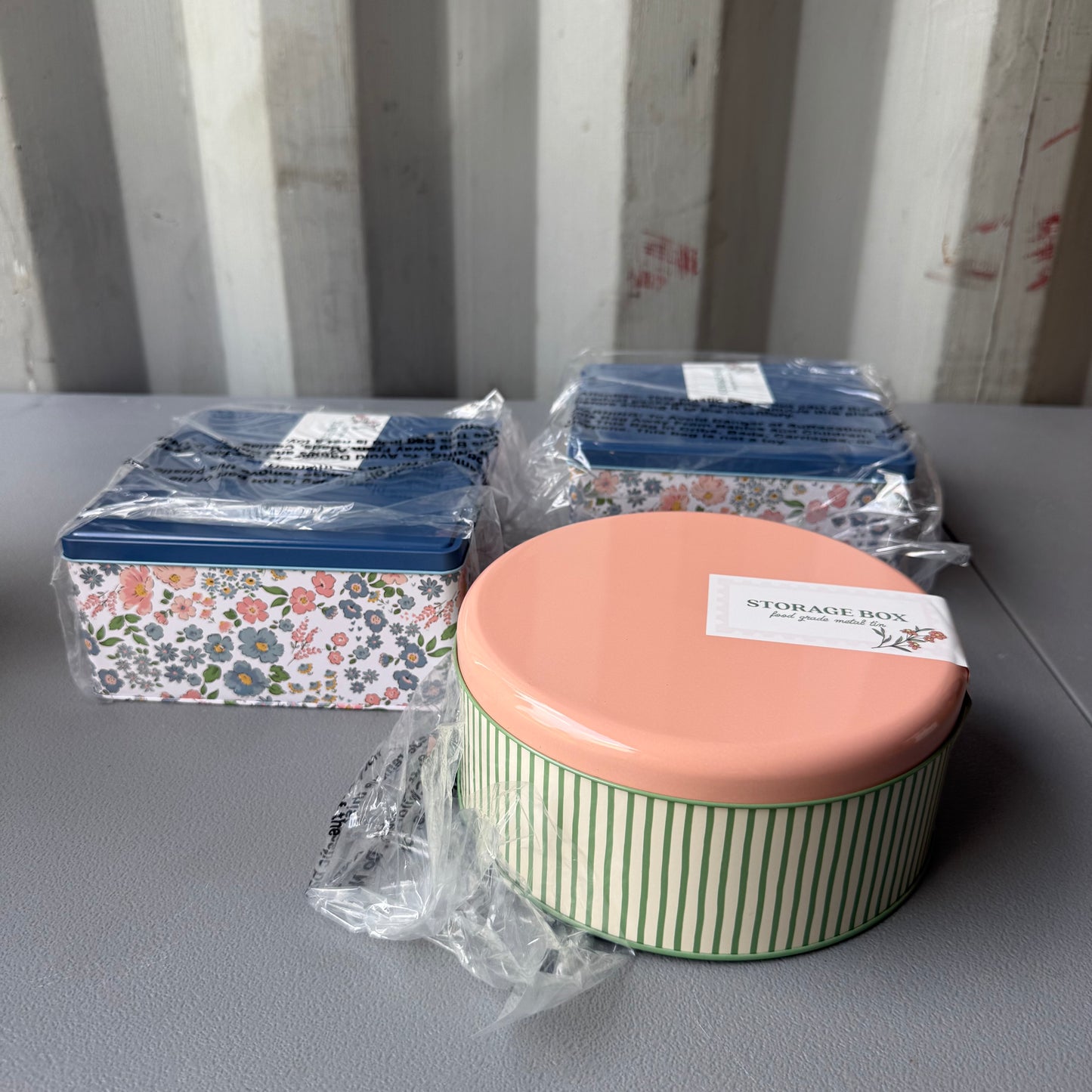 Set of 3 Vivitar Storage Tins