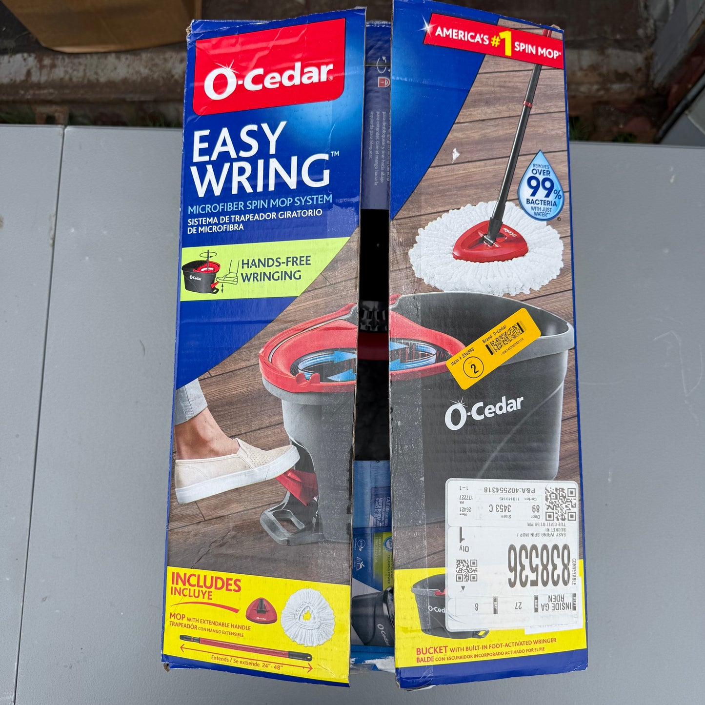 O-Cedar EasyWring Spin Mop With Bucket