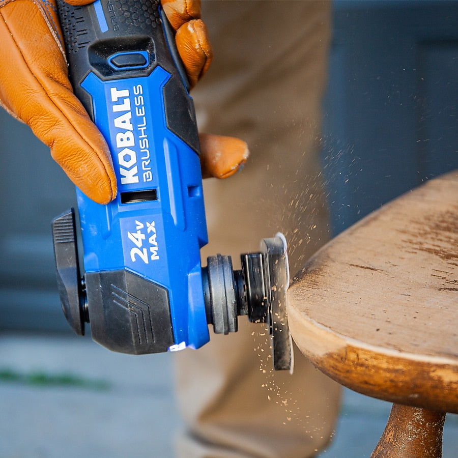 Kobalt 24-volt Cordless Brushless Variable Speed 17 -Piece Oscillating Multi-Tool with Soft Case (Battery Not Included)