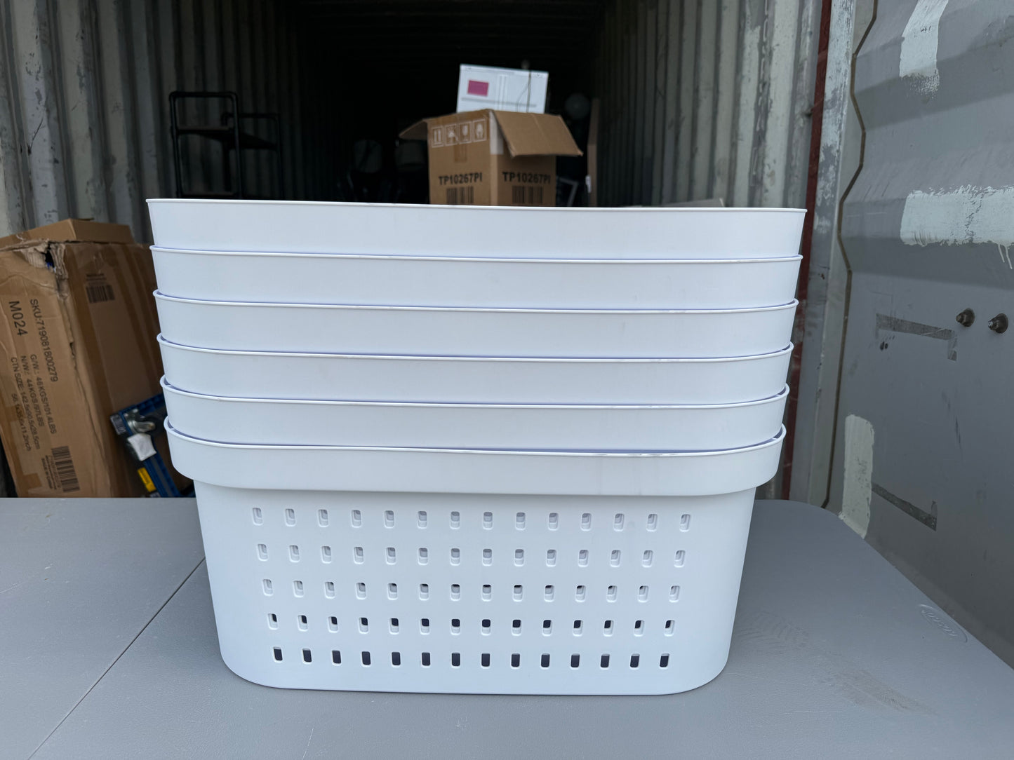 Set of 6 1.5bu Rectangle Modern Laundry Basket - Brightroom™