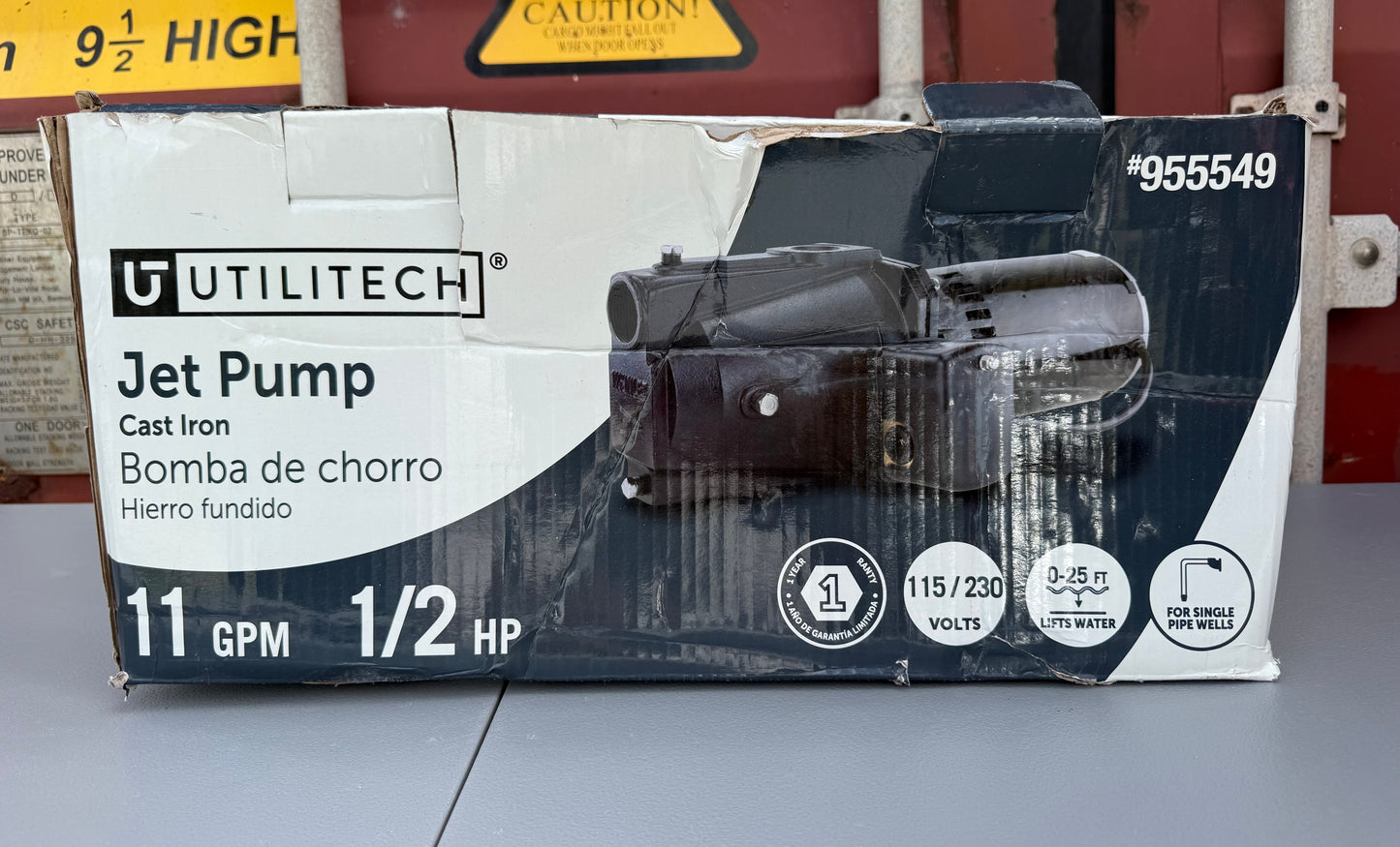 Utilitech 1/2-HP 115 and 230 -Volt 11-Gallon Cast Iron Shallow Well Jet Pump