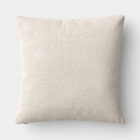 Square Chunky Linen Pillow with Exposed Zipper Blue - Threshold™