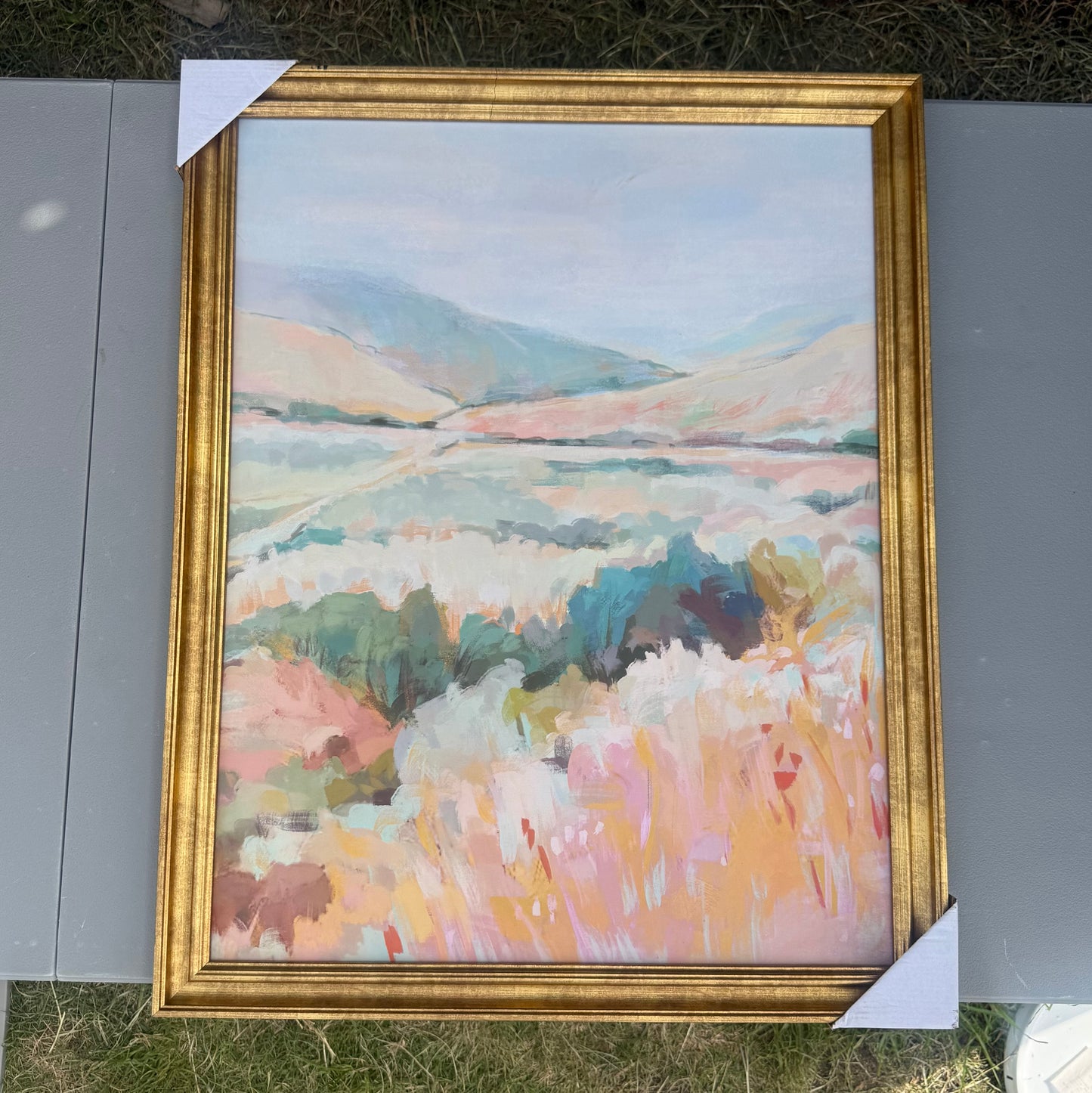 24"x30" Colorful Landscape Canvas Board Framed Art - Threshold™
