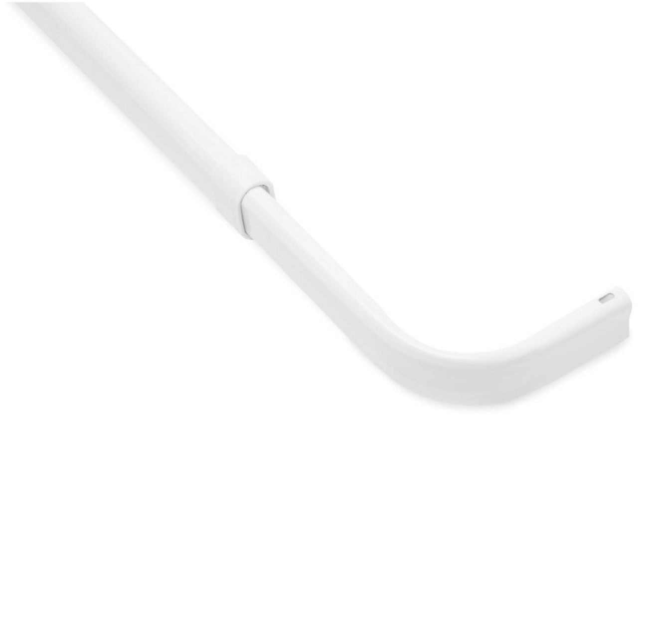 Hart & Harlow Oval spring 36-in to 60-in White Steel Tension Curtain Rod + 28"x48" Single Adjustable Curtain Rod White - Room Essentials™