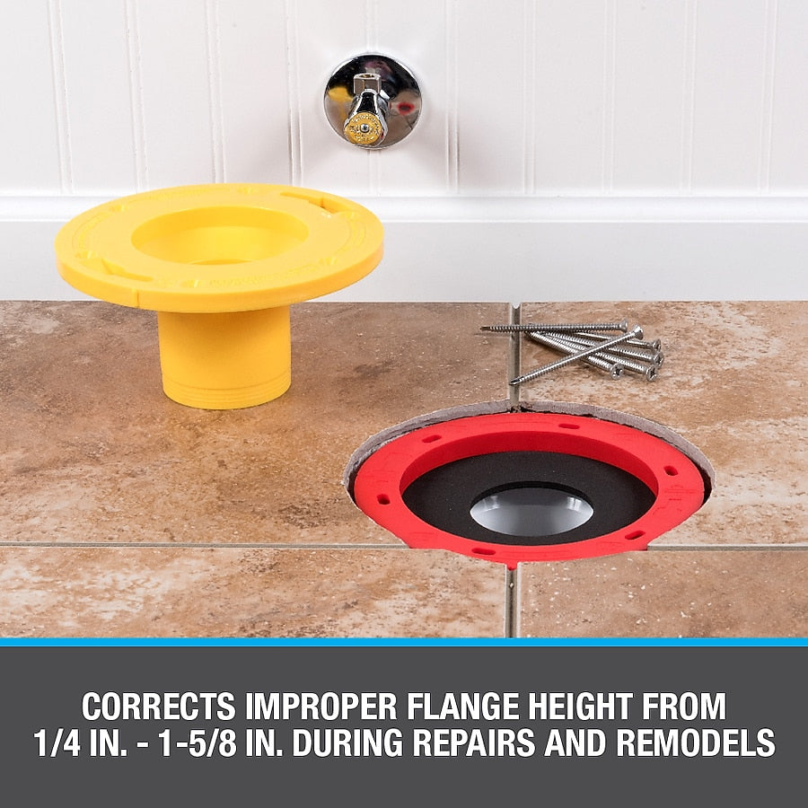 Set of 2 Oatey Set-Rite 7.13-in Red Plastic Toilet flange Extender Kits