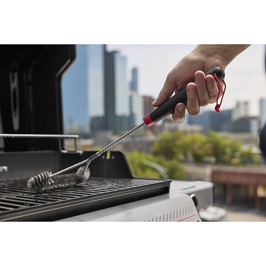 Weber Cold Clean Nylon Grill Brush 18-in Plastic Handle