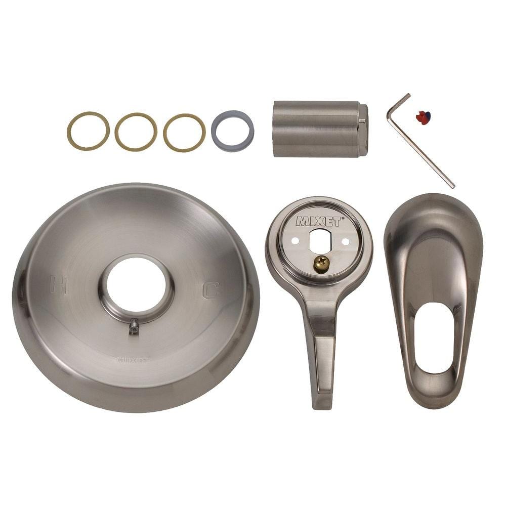 Mixet Rebuild Trim Kit in Satin Nickel for Single Lever Tub/Shower Faucets
