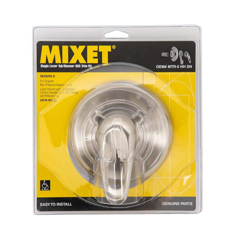 Mixet Rebuild Trim Kit in Satin Nickel for Single Lever Tub/Shower Faucets