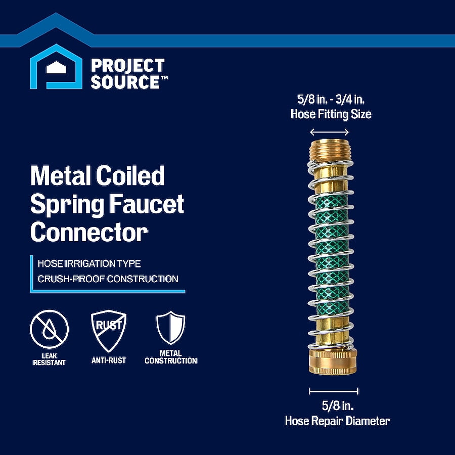Project Source Metal Coiled spring Faucet Connector