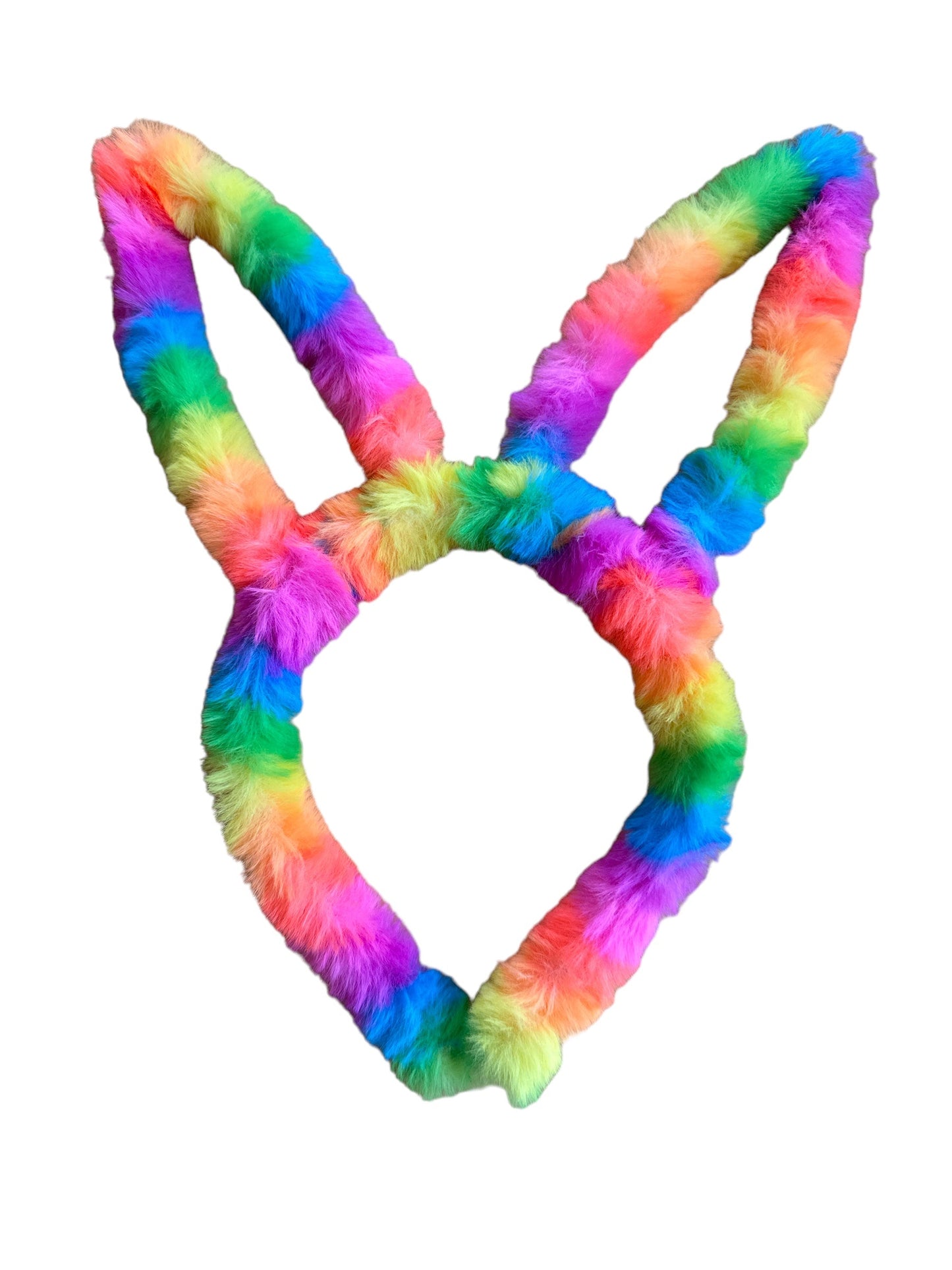 Box of 13 Assorted Easter Bunny Ear Fuzzy Striped Headbands