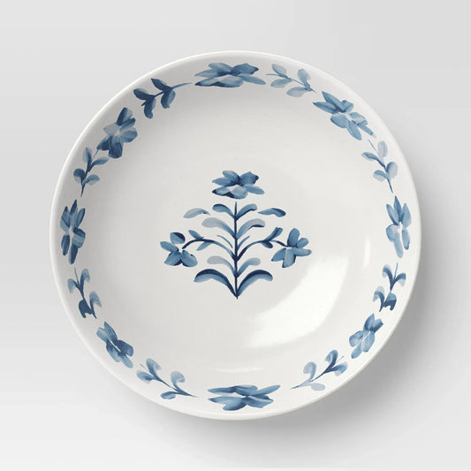 Set of 2 Threshold Serving Bowl - Blue Floral
