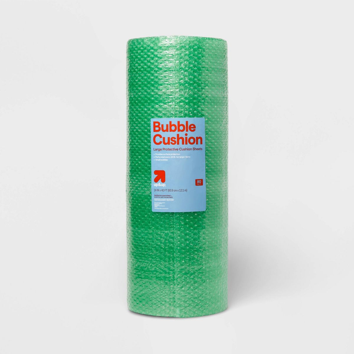 Set of 4 Bubble Cushion 80/100 sq ft - up&up™: Moving & Packing Supplies, Bubble Wrap, 40' x 24"/100’x12” Plastic Packaging Wrap