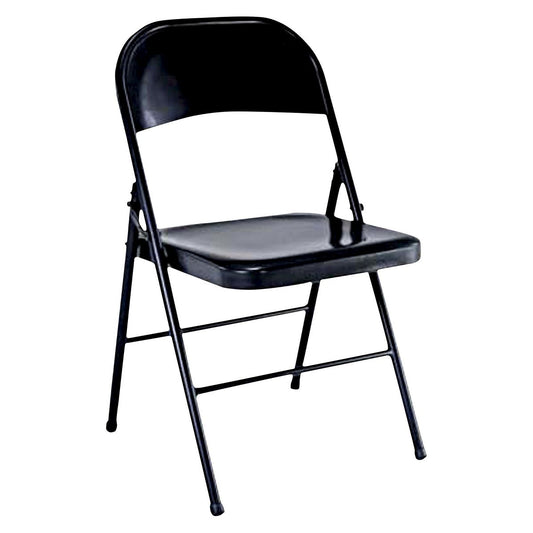 Peakform Black Steel Folding Chair