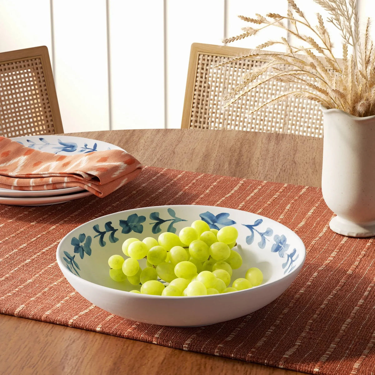 Set of 2 of Threshold Serving Bowls - Blue Floral