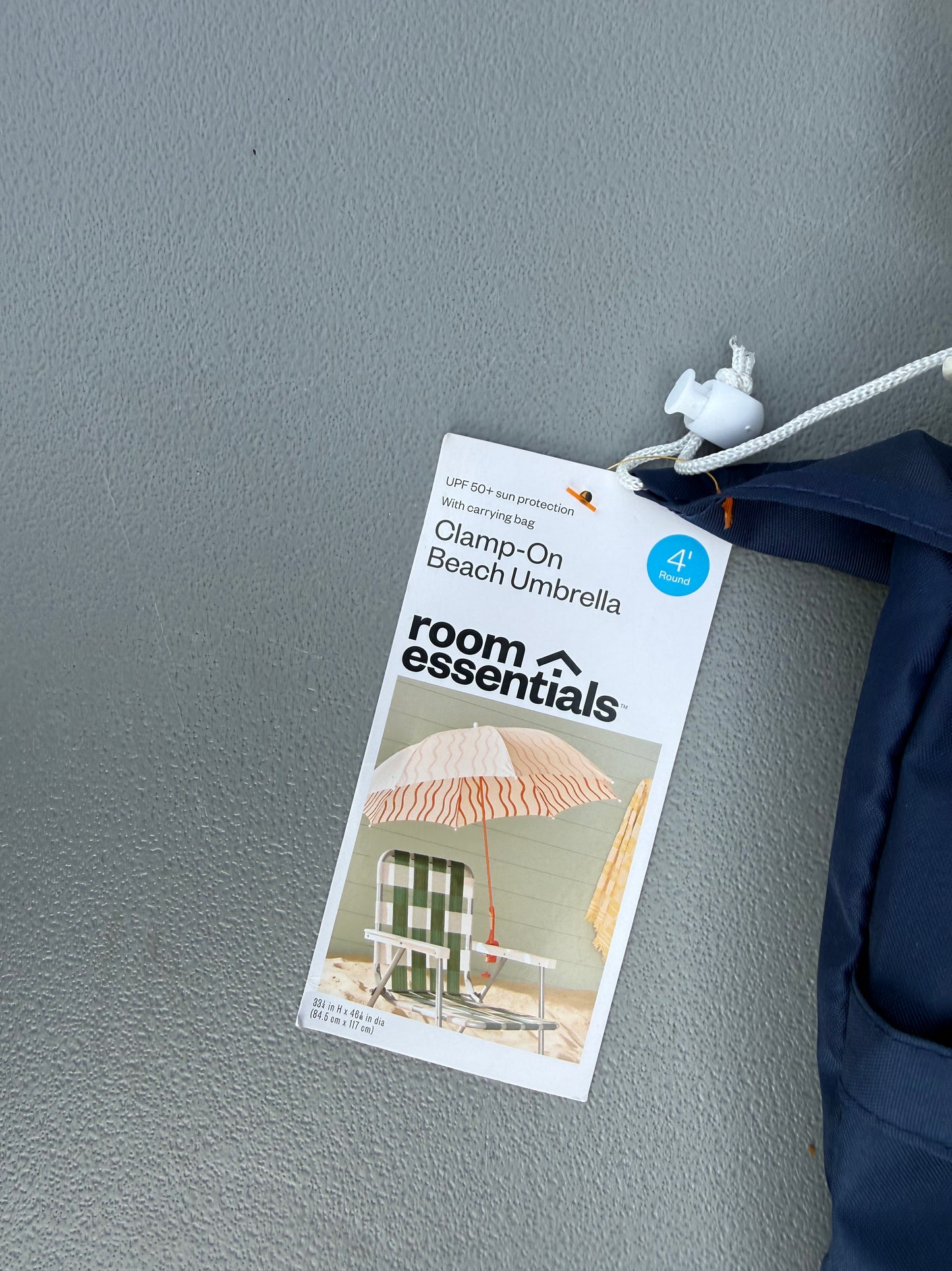 4' Round Outdoor Patio Clamp Beach Umbrella - Room Essentials™