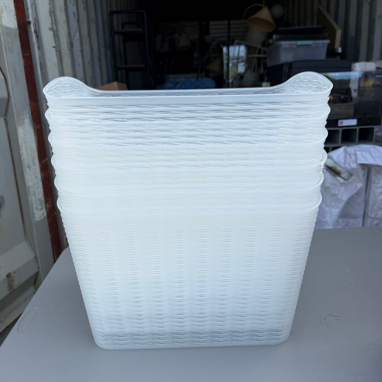Set of 6 Wave XL Curved Storage Bin - Brightroom™