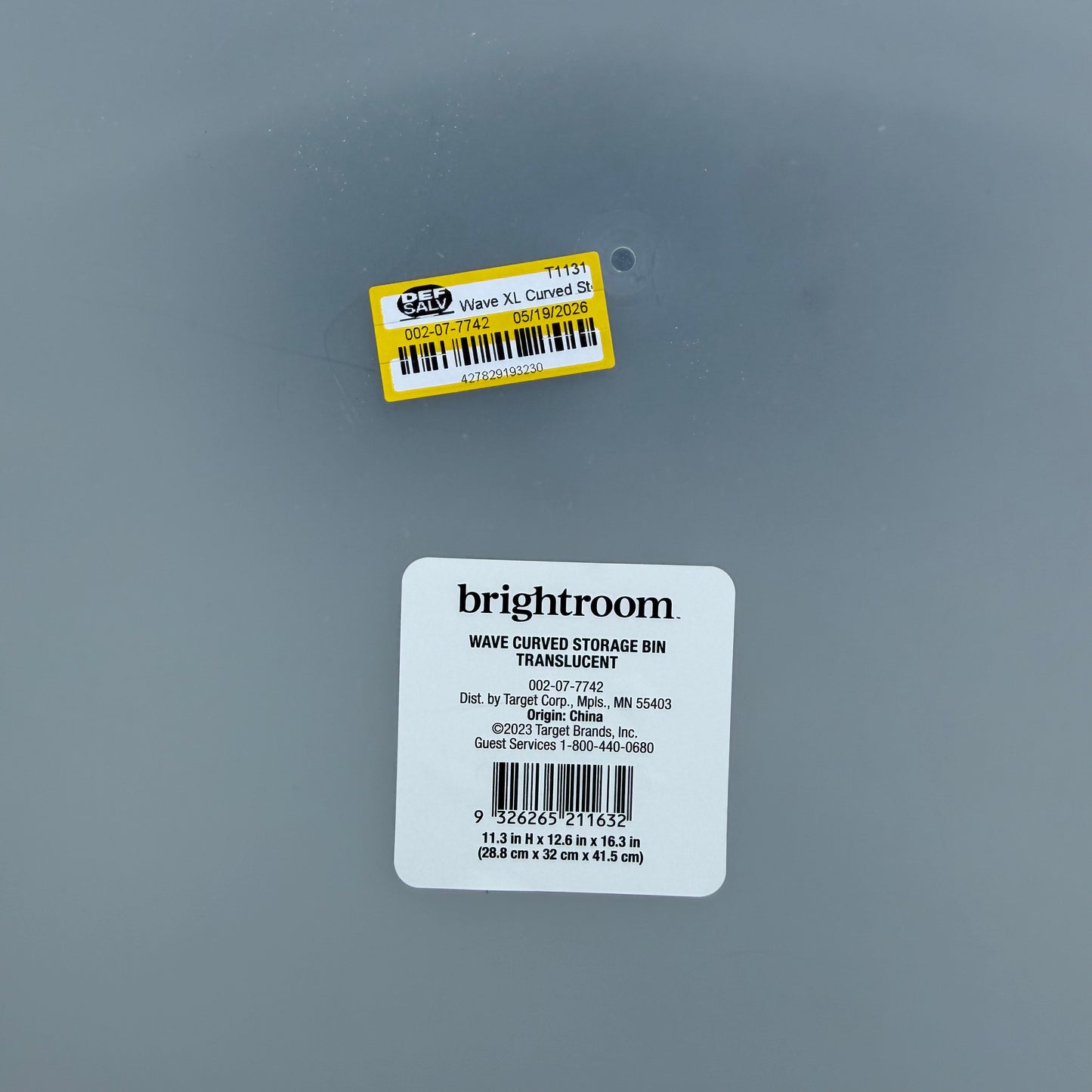 Set of 6 Wave XL Curved Storage Bin - Brightroom™