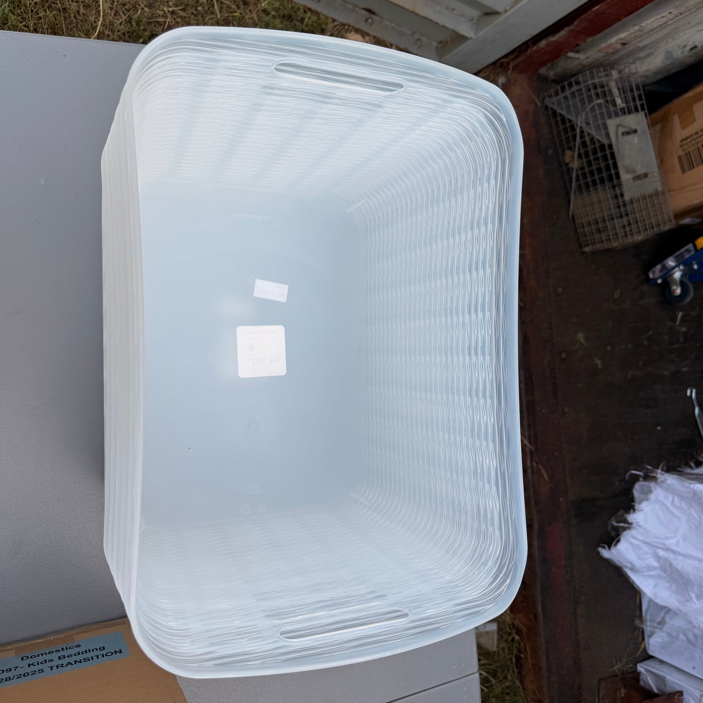 Set of 6 Wave XL Curved Storage Bin - Brightroom™