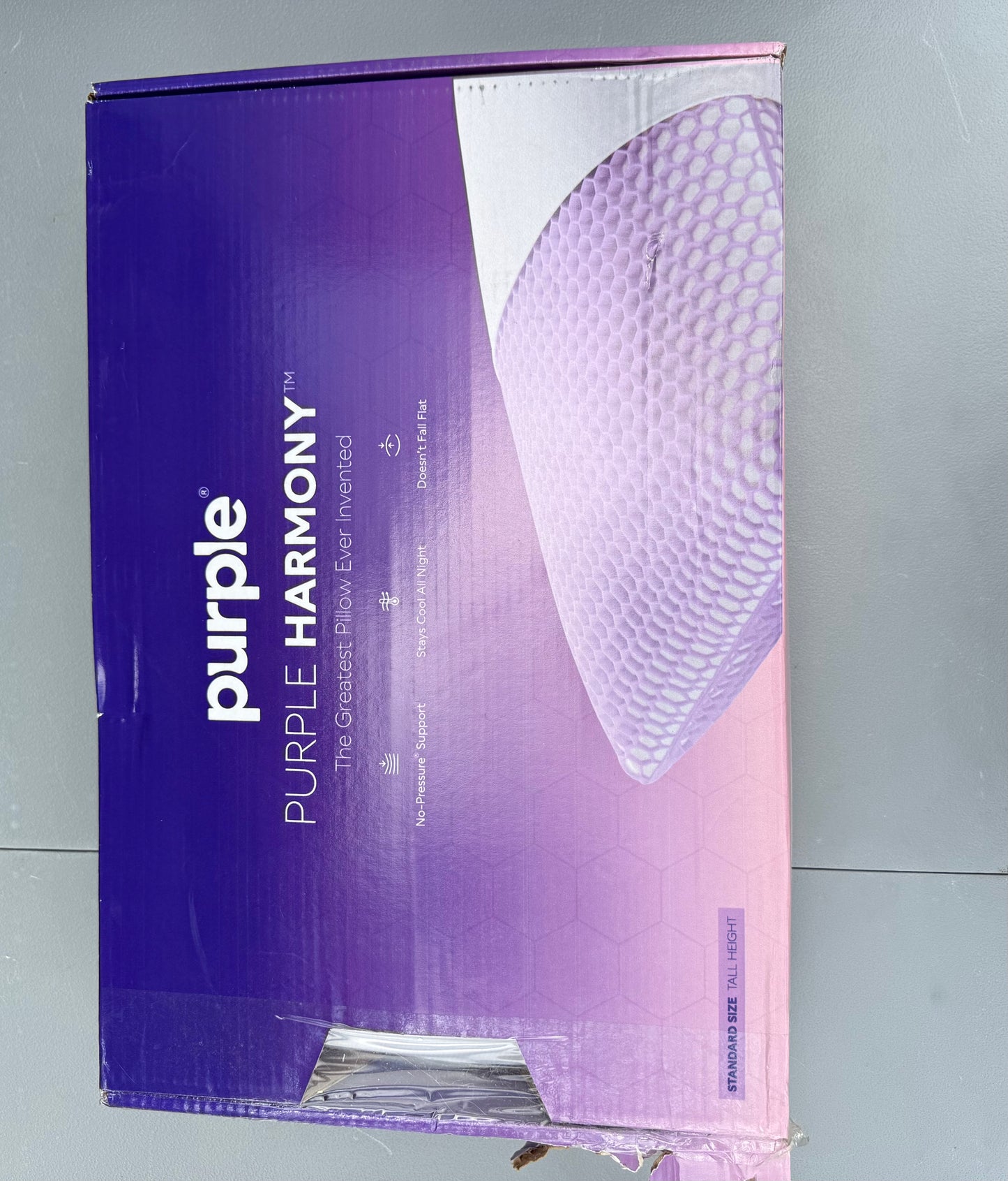 Purple Harmony™ Pillow with Honeycomb GelFlex® Grid and Talalay Latex
