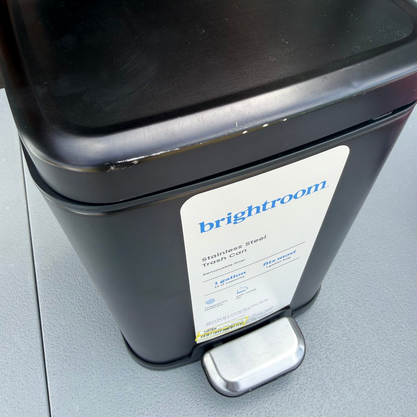 4L Step Trash Can Stainless Steel - Brightroom™