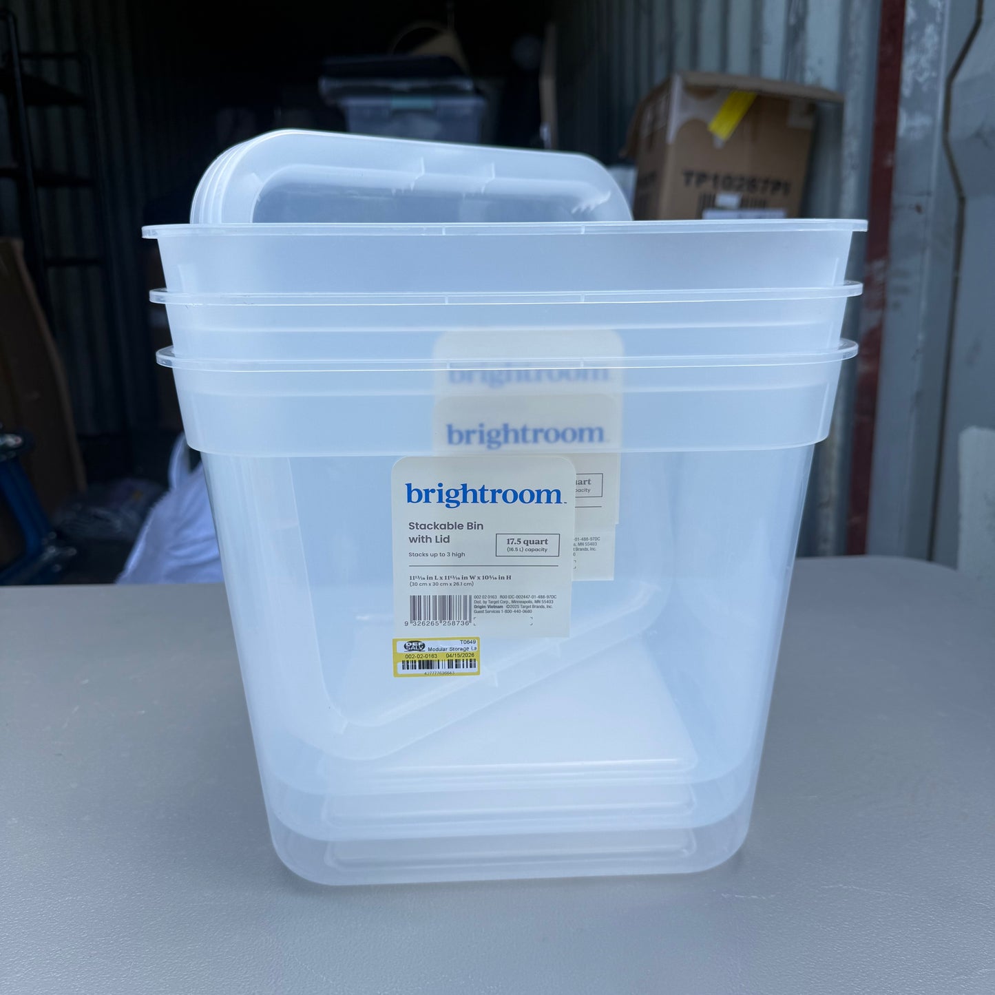 Set of 3 Large Modular Storage Bins - Brightroom™
