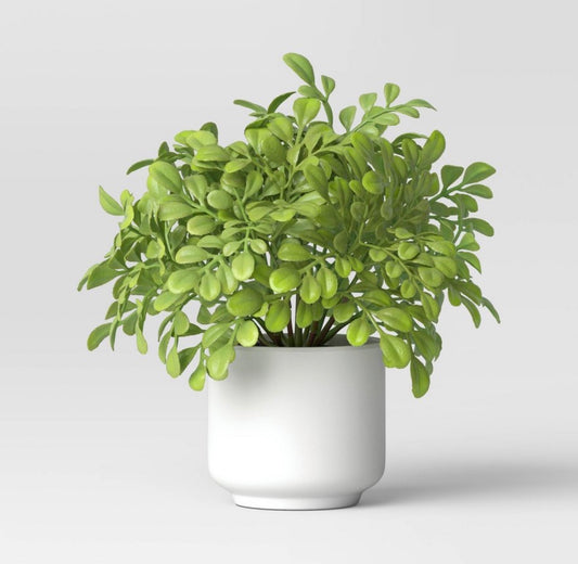Box of 4 Articial Boxwood Plants - Threshold™: Indoor Faux Greenery, Melamine Pot, Tabletop Decor, 4.3" Height
