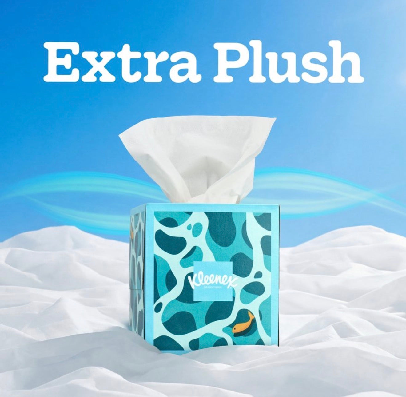 Set of 200 Kleenex Cooling + Aloe Facial Tissue - 4pk/50ct: Square Box, 2-Ply