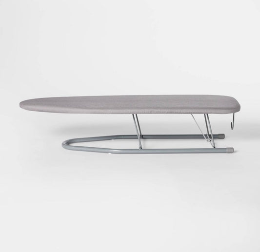 Table Top Ironing Board Gray - Room Essentials™: Portable Small Steel Countertop, 30" x 12" Solid Pattern