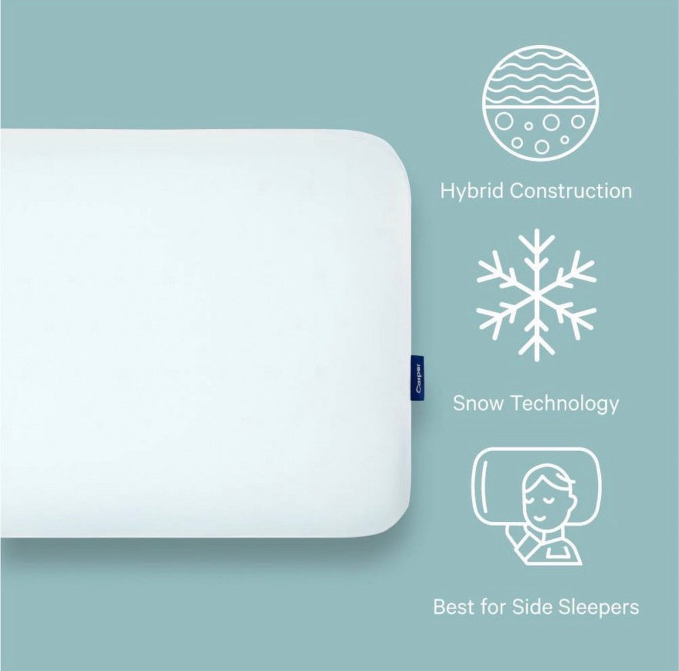 The Casper Hybrid Snow Pillow