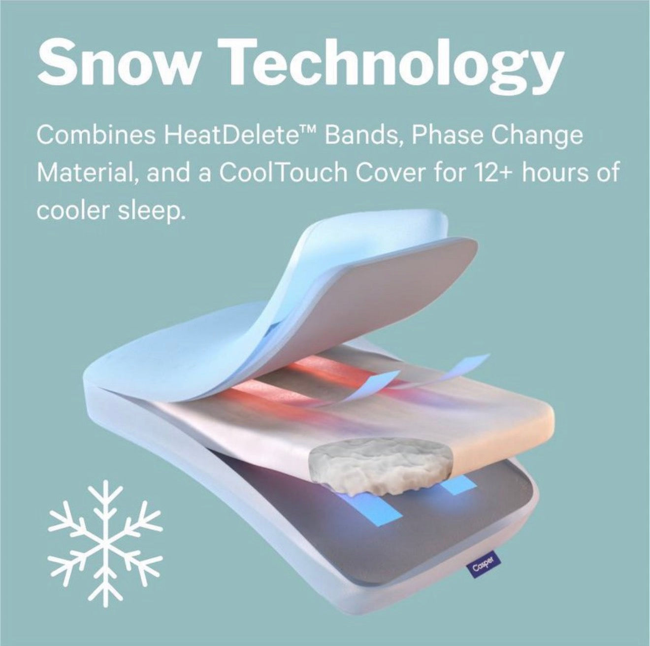 The Casper Hybrid Snow Pillow