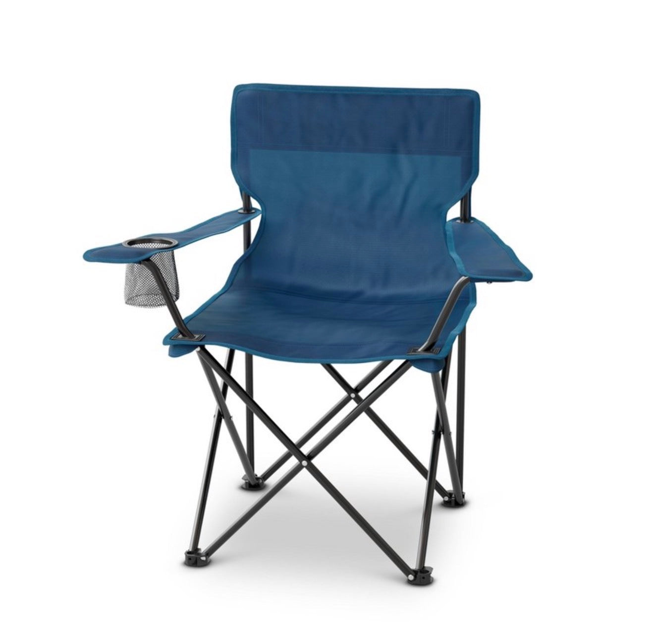 Set of 3 Outdoor Portable Camping Chair - dealworthy™ Mineral Blue: Steel Frame