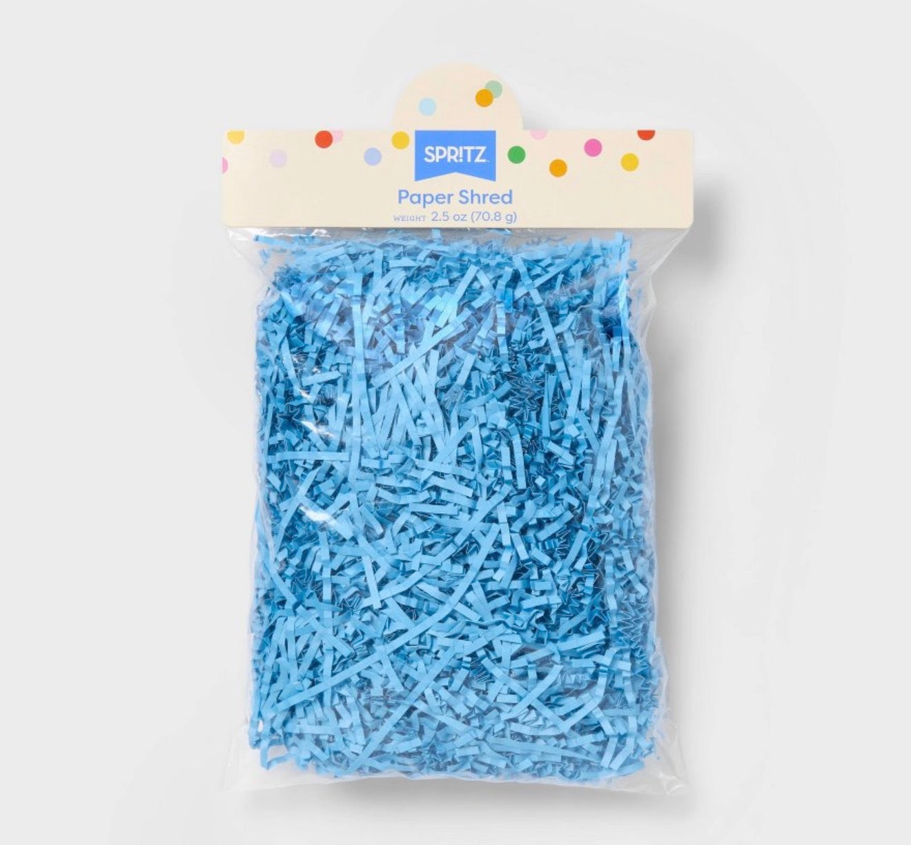 Box of 48+ 1.5oz Paper Shred Filler Light Pink, Blue, Brown - Spritz™