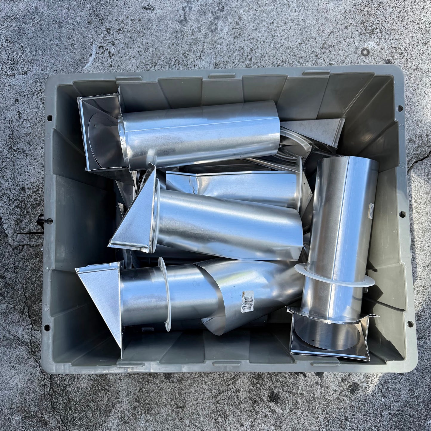 Cylindrical Metal Ducts +  Metal Duct Fittings