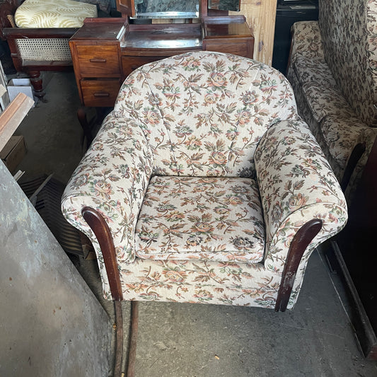 Floral Pattern Armchair Sofa